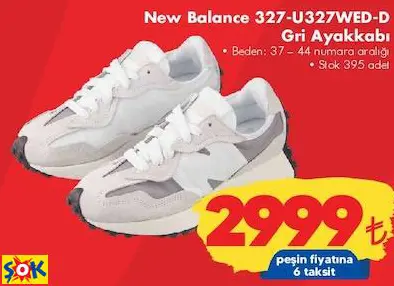 NEW BALANCE 327-U327WED-D GRİ AYAKKABI